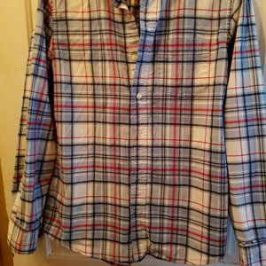 Size S GAP Slim Fit Men's Plaid Button-Down Shirt
